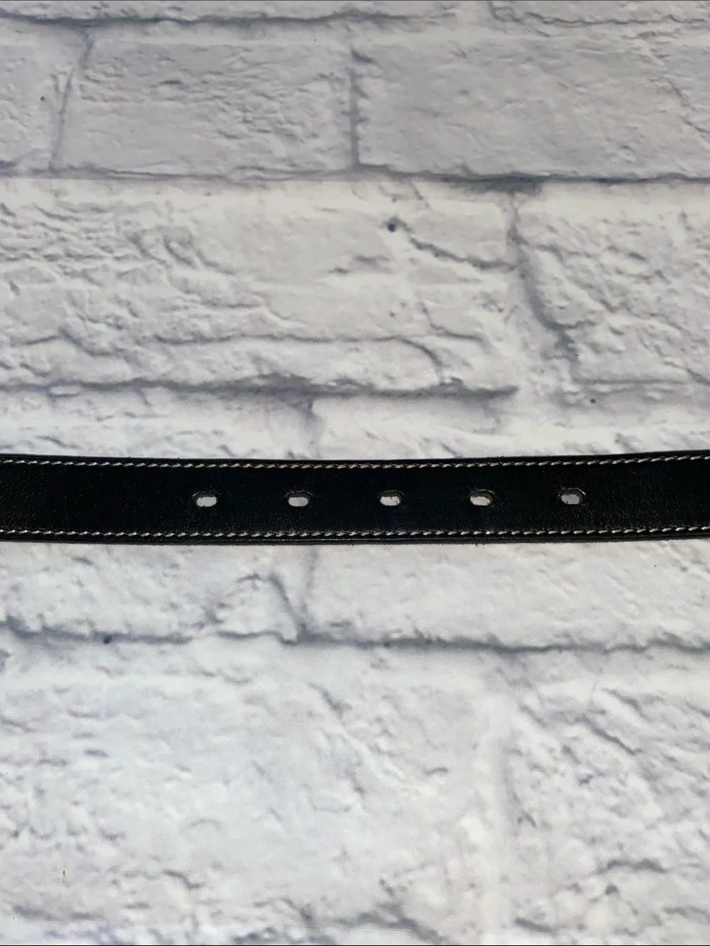 Banana Republic Classic Black Leather Belt - Black Size M